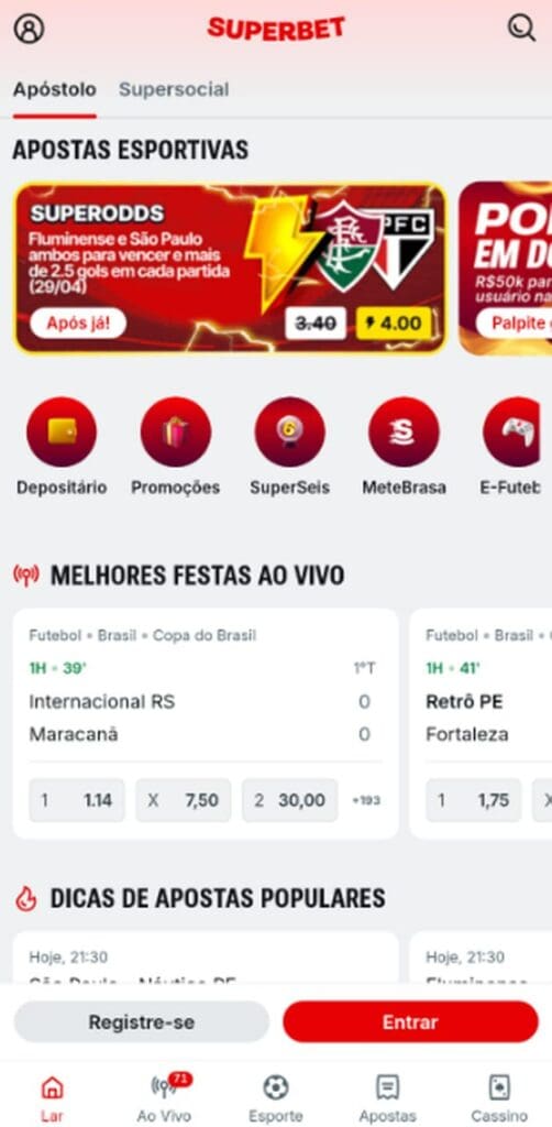 Superbet apostas