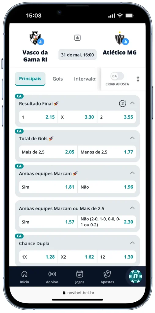 combinada turbinada codigo de indicação novibet