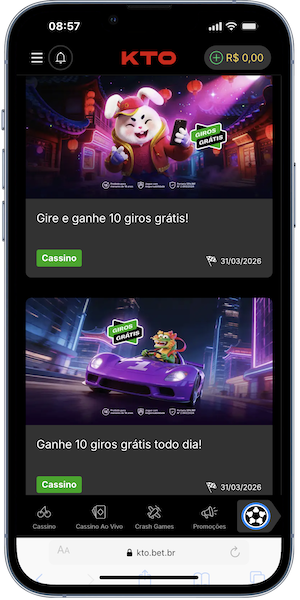 rodadas grátis KTO
