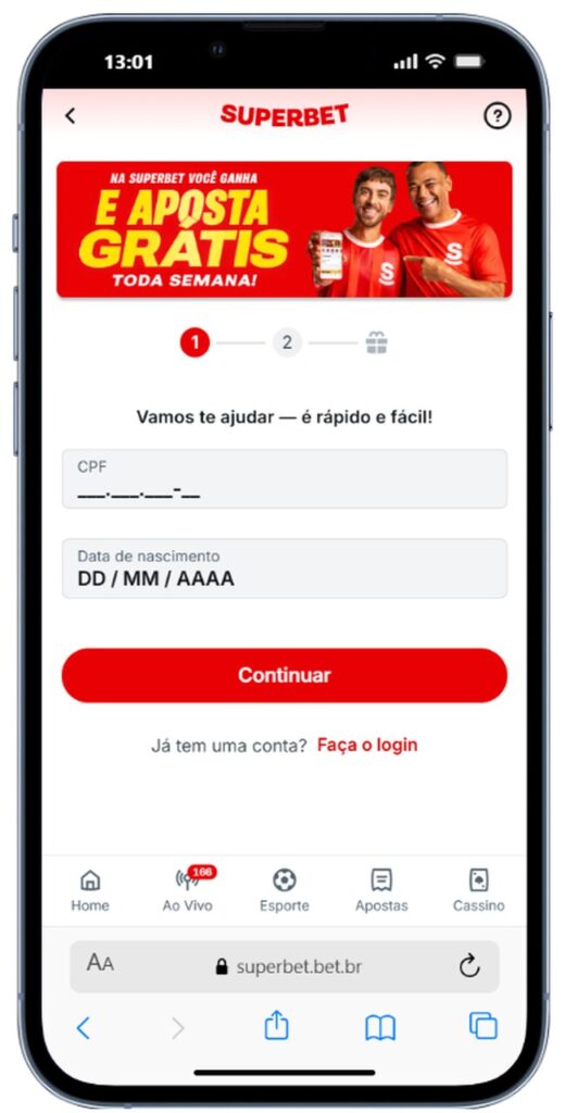 superbet cadastro