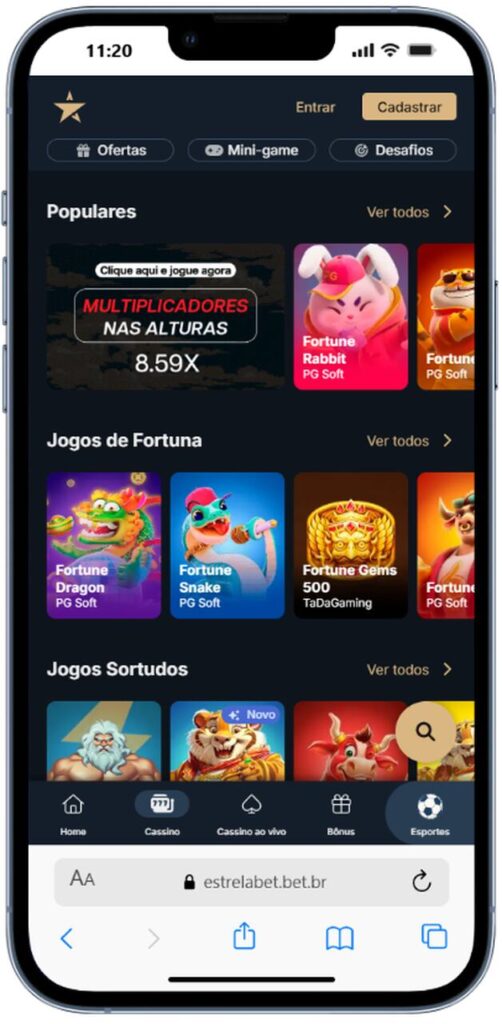 estrelabet casino bet de 1 real