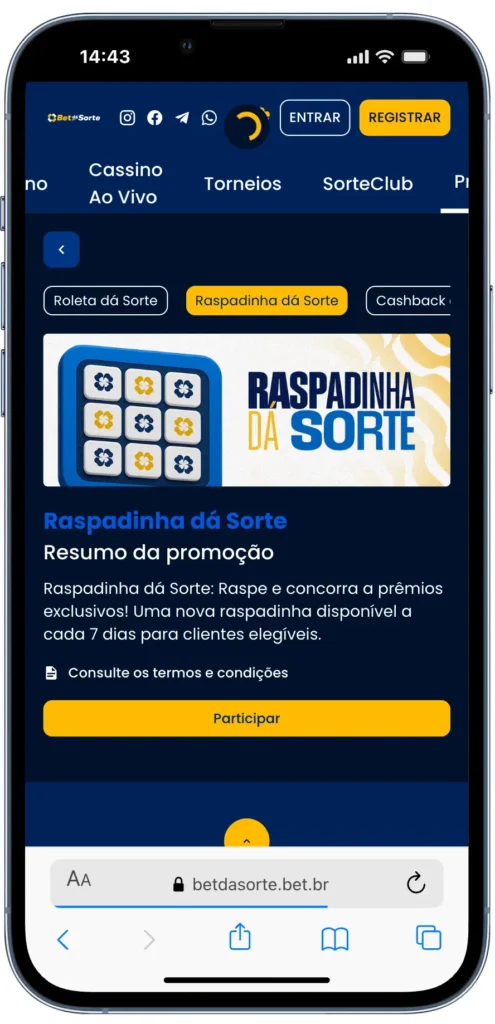 raspadinha da sorte bet dá sorte