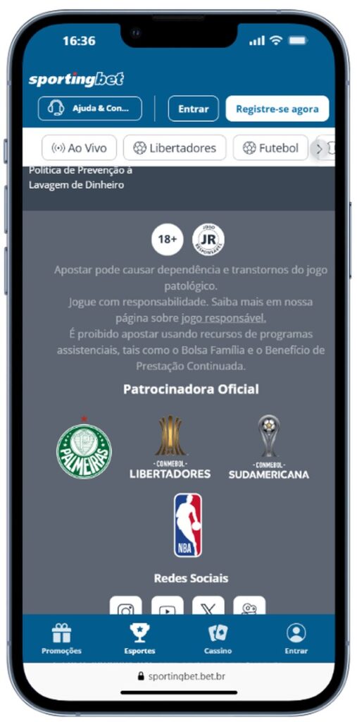 sportingbet patrocinadores