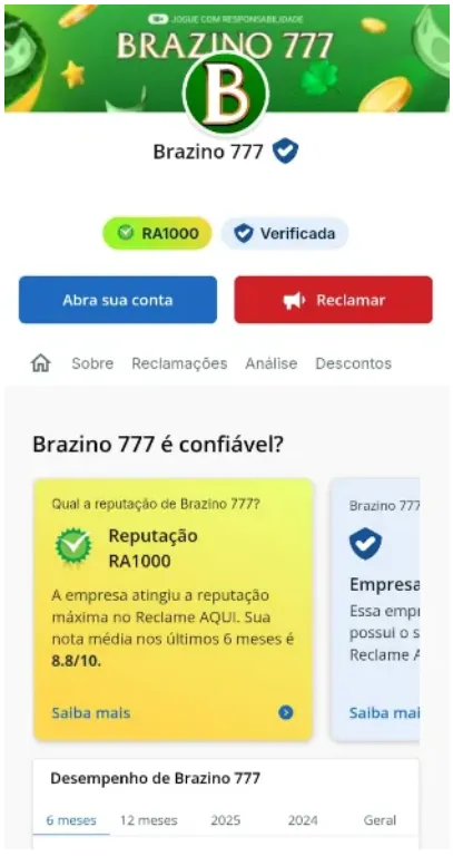 Brazino777 Reclame Aqui