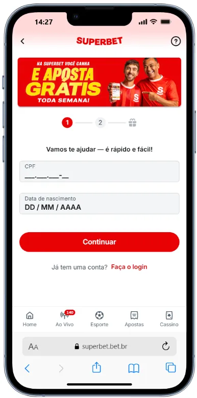 superbet cadastro